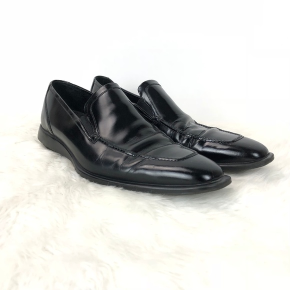 Cole Haan Black Leather Slip-on Loafer Dress Shoes